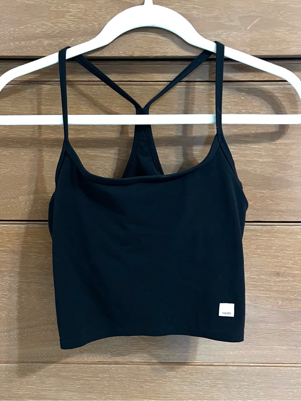Vuori black y back sports tank top